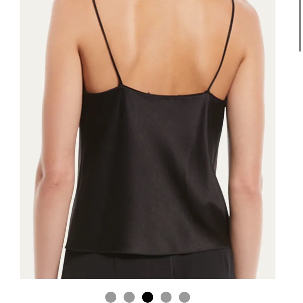 Alice and Olivia Harmon Drapey Slip Tank Black Size L - Picture 3 of 6